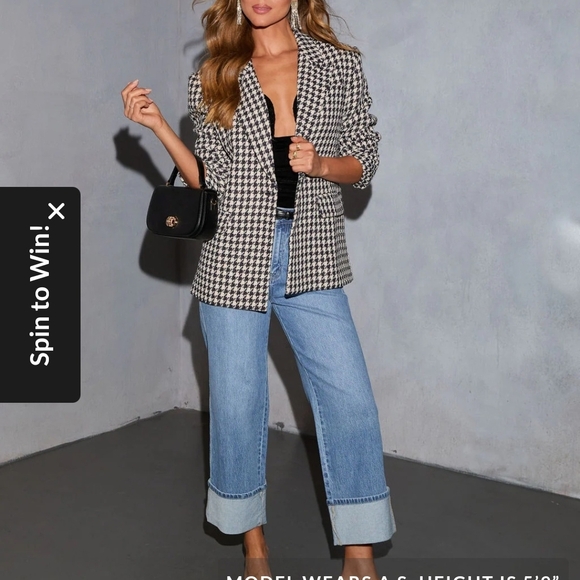 Vici Jackets & Blazers - Sold Out Houndstooth Blazer  ✨️ HOST PICK ✨️